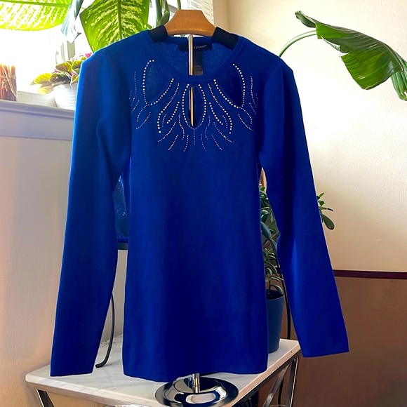 Sweaters - Keyhole Sweater with Sparkle